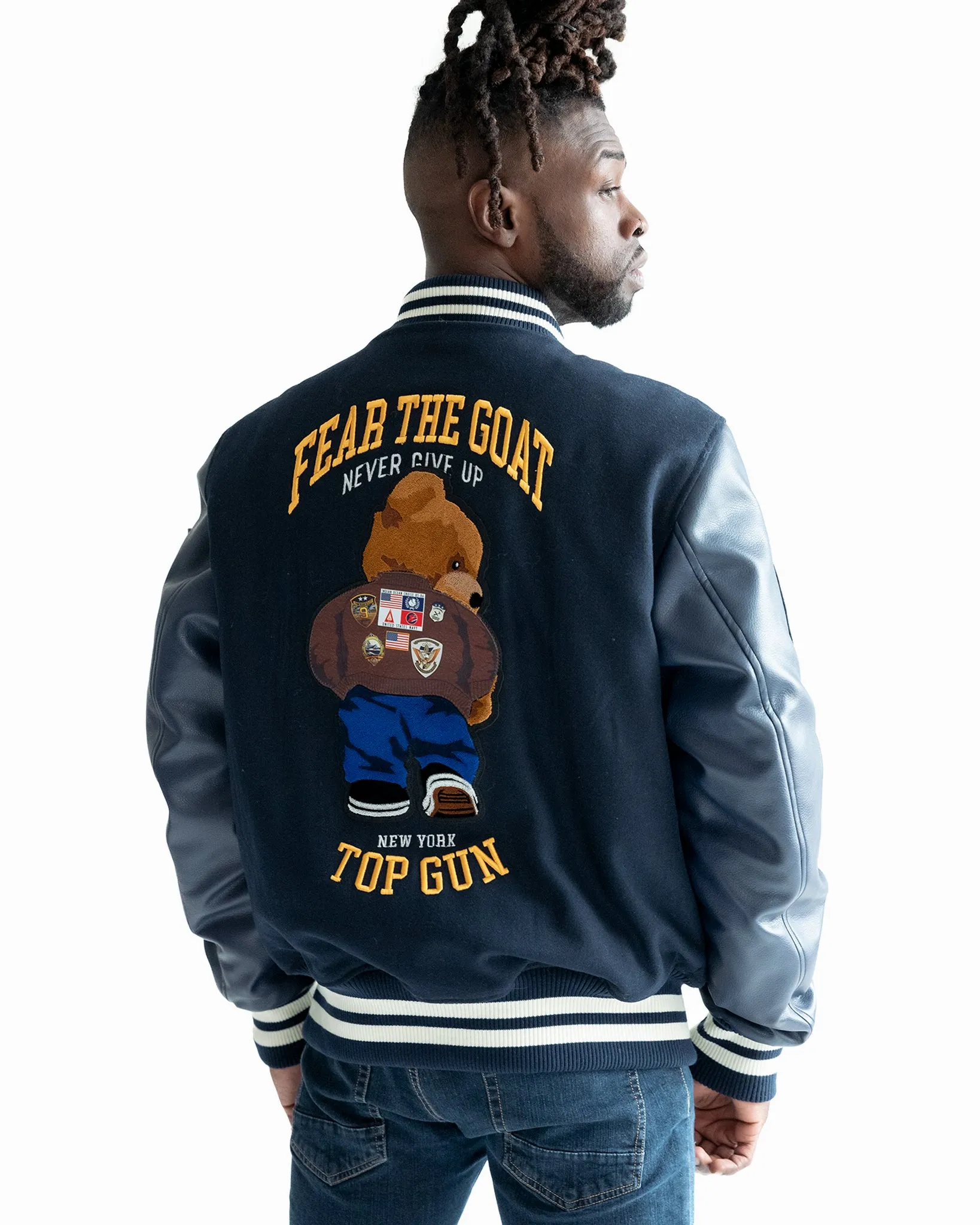 TOP GUN® "BEAR GOAT" VARSITY JACKET