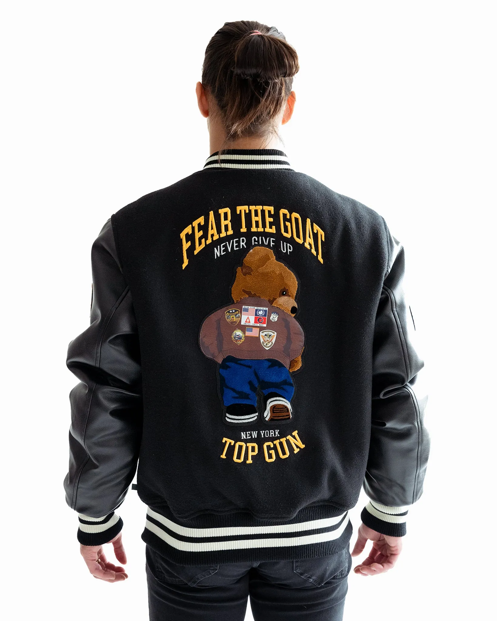 TOP GUN® "BEAR GOAT" VARSITY JACKET