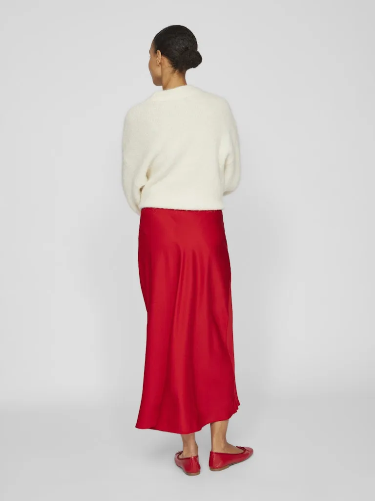 Vielette High Waisted Maxi Skirt (Barbados Cherry)