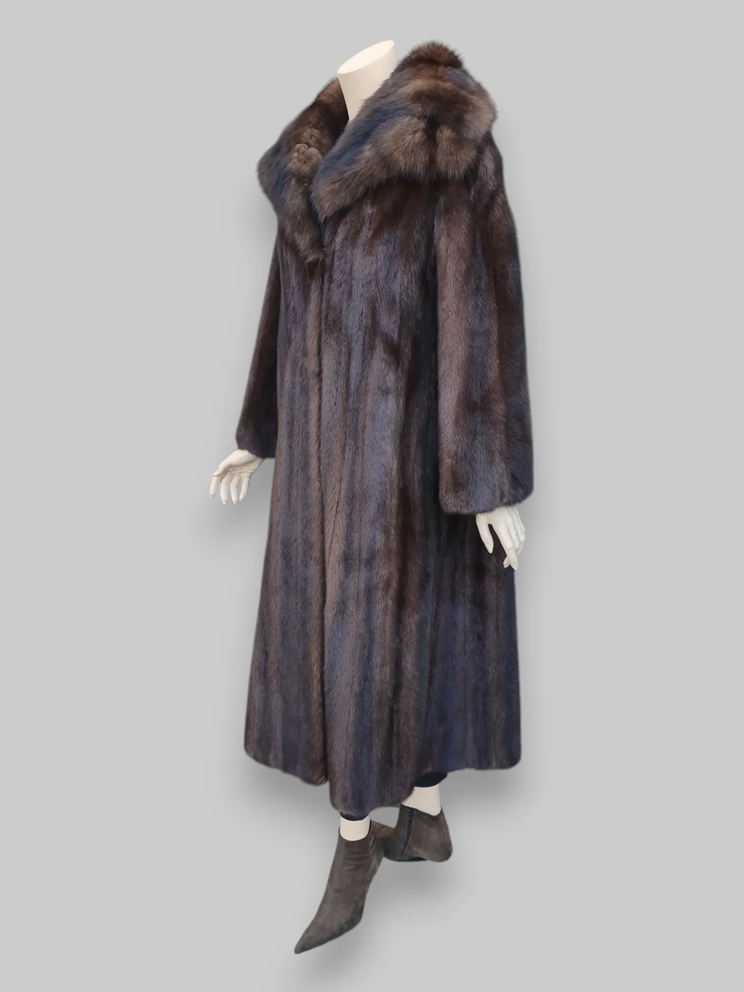 Vintage Lunaraine Mink & Sable Coat -Large