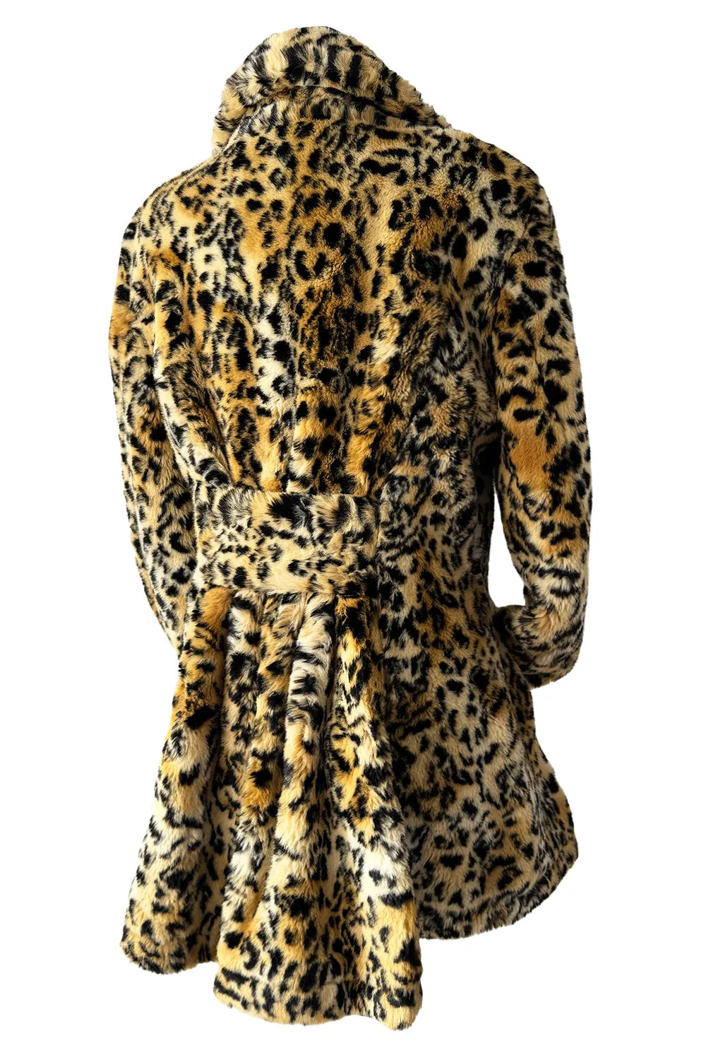 Vintage Vivienne Westwood Soft Faux Fur Leopard Print Jacket W Back Swag