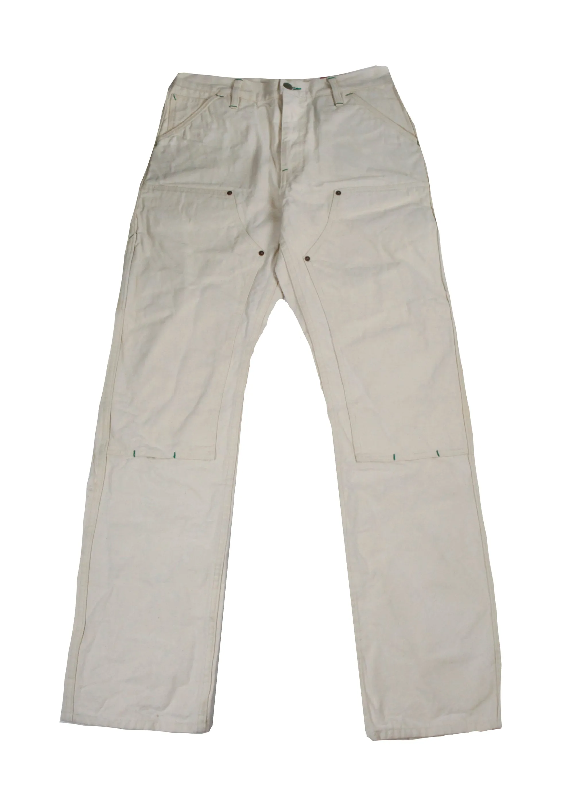 WE DIG COAL - Natural Mt Vernon Duck Double Knee Work Uniform  Chino Size 36" running a 34"