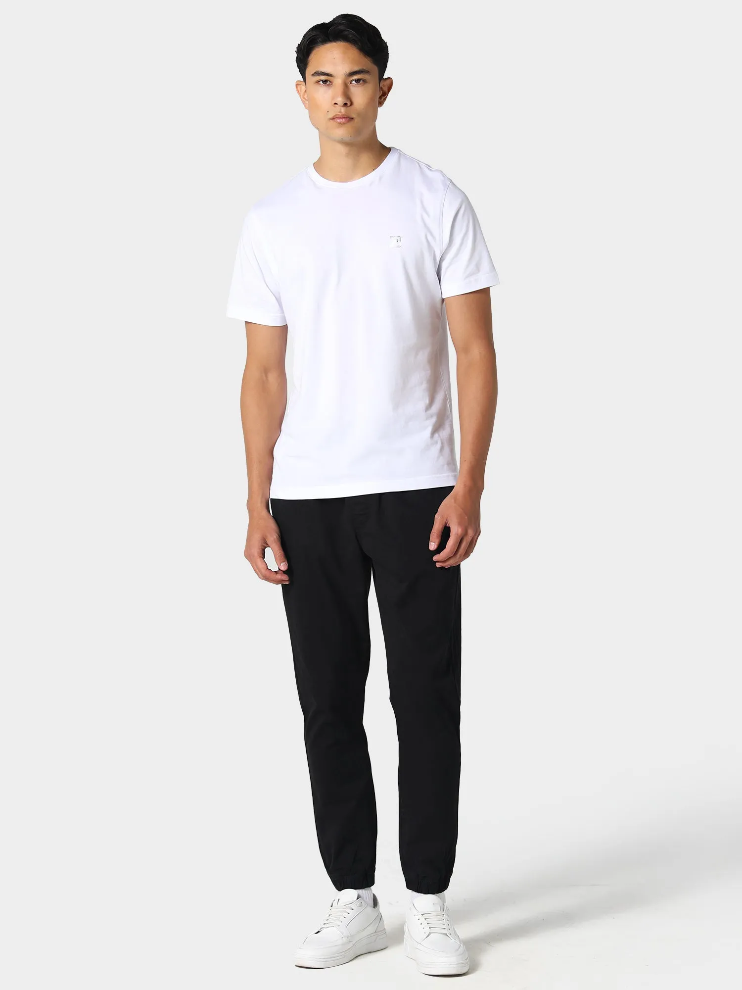 Weybridge Black Cuffed Chinos