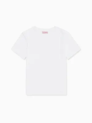 White Arturo Kids Cotton T-Shirt