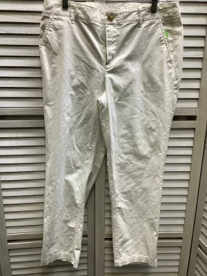 White Pants Chinos & Khakis Loft, Size 8