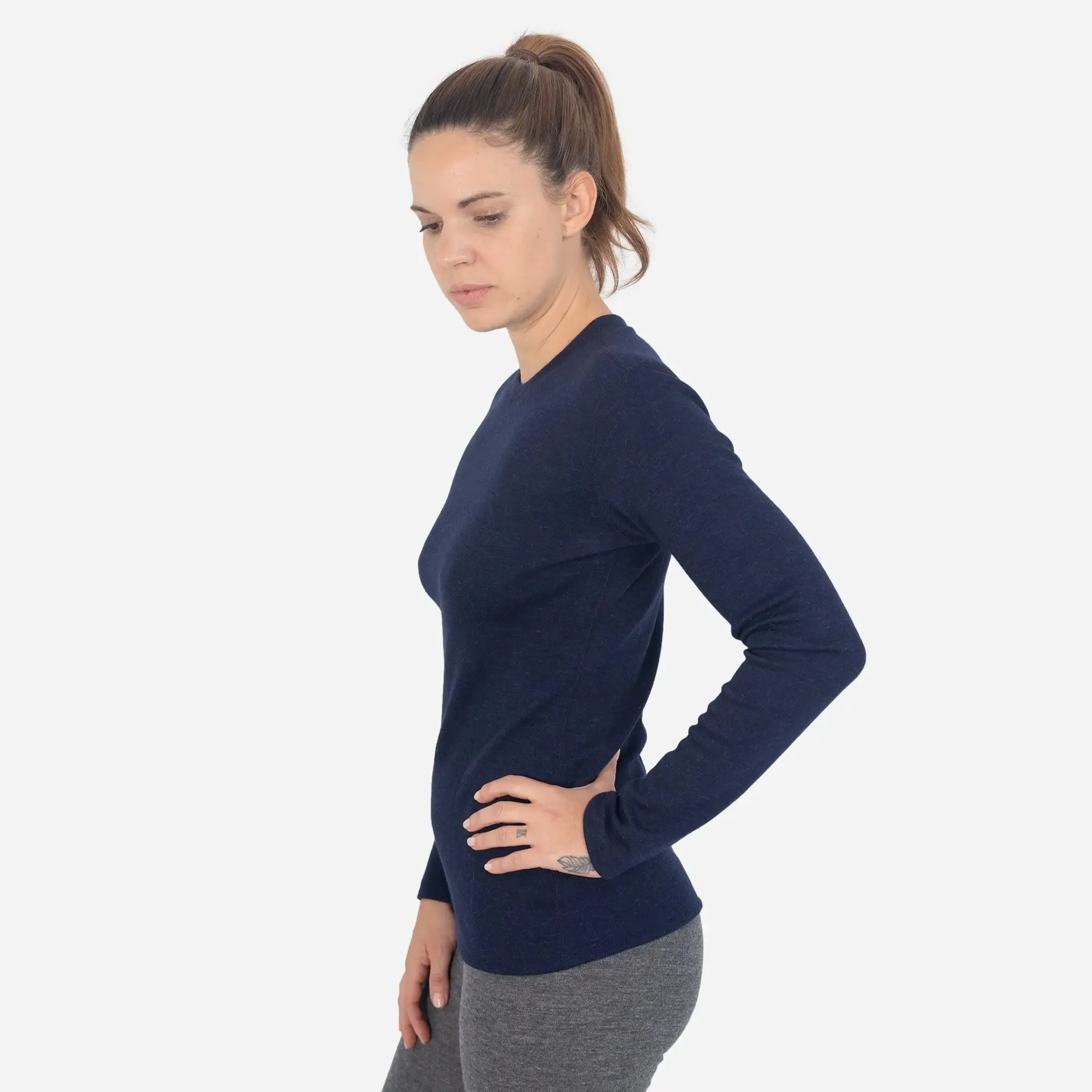 Women's Alpaca Wool Sweater: 300 Lightweight