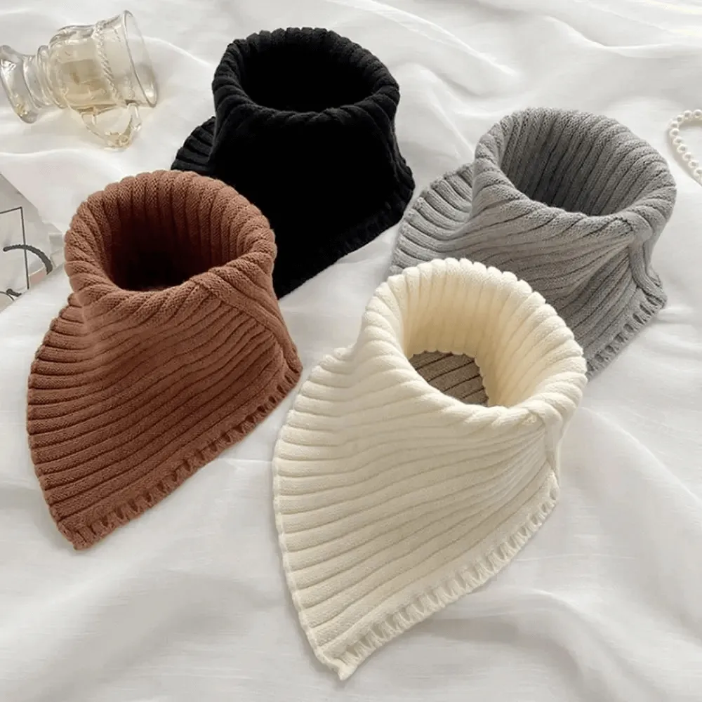 Women's Cotton Knit Snood Scarf - Warm Accessories - SF2014