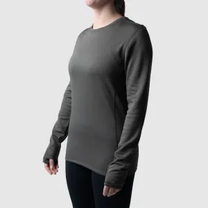 Women's Ridgeline Heavy Base Layer Top (Wolf Grey)