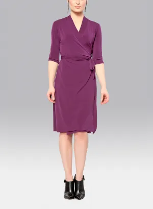 Wrap Dress (short), Berry