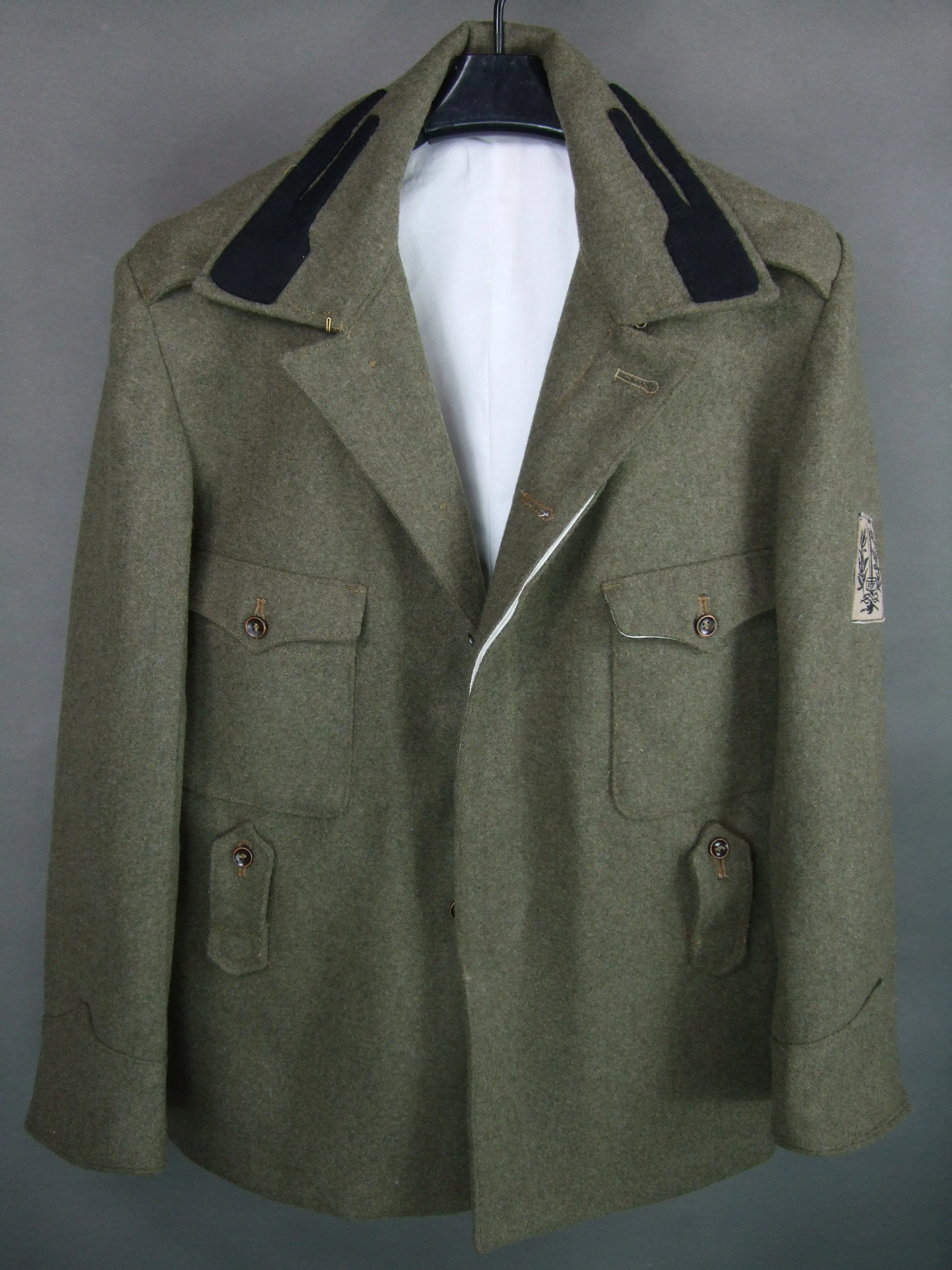 WW1 Italian Army Elite Assault Troops Model 1917 Arditi Tunic Light Grey Green Ardito Giubba